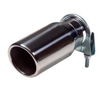 AUTO-STYLE Embout d'échappement Inox - rond 76mm - longueur 178mm - 40-58mm joint