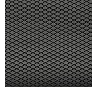 AUTO-STYLE Grillage d'aluminium noir - design diamant 16x8mm - 125x25cm