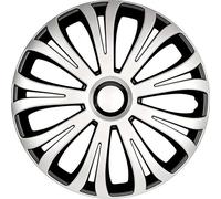 AUTO-STYLE Jeu d'enjoliveurs Avera 16-inch argent/noir