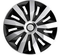 AutoStyle 14'' pouces Enjoliveurs Jeu noir/argenté PP 5334SB Cap De Roue Enjoliveur Auto