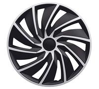 AUTO-STYLE Jeu d'enjoliveurs Turbo 13-inch argent/noir