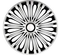 AUTO-STYLE Jeu d'enjoliveurs Volante 15-inch argent/noir
