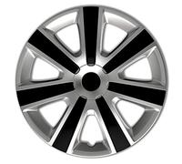 AUTO-STYLE Jeu d'enjoliveurs VR 15-inch argent/noir