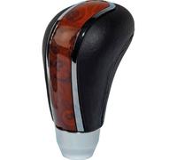 AUTO-STYLE Pommeau universel M-7 - Cuir noir/Polis/Bois