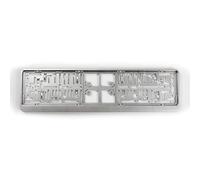 AUTO-STYLE Porte-plaque synthétique 'Click' 52x11cm Argent