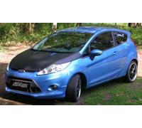 AUTO-STYLE Protège-capot compatible avec Ford Fiesta VII 2008-2012 - Noir