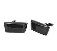 AUTO-STYLE Set de clignoteurs latérales LED compatible avec Opel Divers - Smoke - incl. Dynamic Running Light, Gris fumé