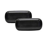 AUTO-STYLE Set de clignoteurs latérales LED - compatible avec Audi Divers - Smoke - incl. Dynamic Running Light, Gris fumé