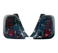 AUTO-STYLE Set de Feux Arrière LED compatible avec Fiat 500 2007- - Fumée