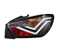AUTO-STYLE Set de Feux Arrière LED compatible avec Seat Ibiza 6J SC 3-portes 2008- - Noir