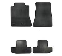 AUTO-STYLE Set tapis de caoutchouc compatible avec Ford Mustang GT 2015- (4-pièces + points de fixage), Gris