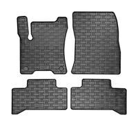 AUTO-STYLE Set tapis de caoutchouc compatible avec Mercedes EQA (H243) 2021- (4-pièces + points de fixage), Gris