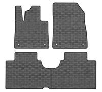 AUTO-STYLE Set Tapis de Caoutchouc Compatible avec Smart #1 EV 2022- (4-pièces + Points de fixage), Noir