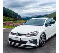 AUTO-STYLE Spoiler avant compatible avec Volkswagen Golf VII (7.5) GTi/GTD/R/R-Line 2017-2019 (ABS Noir luisant)