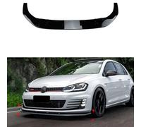 AUTO-STYLE Spoiler avant compatible avec Volkswagen Golf VII GTi/GTD/R/R-Line 2012-2017 (ABS Noir luisant)