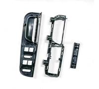 Auto Support Poignée Porte Avant Compatible Avec Bora Pour Golf MK4 1998-2004 3 Pièces Noir Couleur Intérieur Poignée Porte Interrupteur Lève-vitre Support Base Capuchons OEM 3U1867179 3B0867175