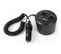 AUTO-T Multiprise Allume-Cigare USB Sur Porte Boisson 12/24V