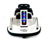 Auto tamponneuse électrique pour Enfants avec Batterie 6V, lumières LED et télécommande pour Les Parents -Blanc-