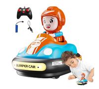 Auto Tamponneuse Télécommandée - Voiture RC Enfant | Véhicule Combat 2 Joueurs, Rechargeable, Action Éjection, Lumières & Musique, Course Interactive Parent-Enfant, Cadeau Anniversaire Noël Garçons Fi