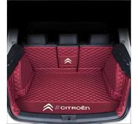 Auto Tapis Coffre Voiture pour Citroen DS6 No Sound System 2014-2018, Coffre Protection Tapis Antidérapant Cargaison Plateau Coussinets,Wine Red