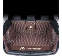 Auto Tapis Coffre Voiture pour Citroen DS6 No Sound System 2014-2018, Coffre Protection Tapis Antidérapant Cargaison Plateau Coussinets,Brown