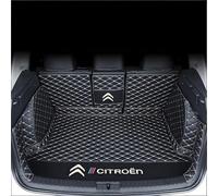 Auto Tapis Coffre Voiture pour Citroen DS6 No Sound System 2014-2018, Coffre Protection Tapis Antidérapant Cargaison Plateau Coussinets,Black Beige