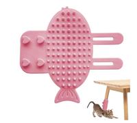 Auto-Toiletteur Chat | Massage Doux Ajustable Et Interactif - Brosse Grattoir Visage Angle Mural - Pour Structure D'Escalade, Pied De Table, Cage, Armoire En Bois, Meuble, Lit, Chiot, Chien