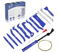 Auto Trim Removal Tools Kit, Wetado 15Pcs Car Panel Removal Tool Interior Trim Kit Fastener Rivet Remover Plastic Pry Tool Set - Metal Removal of Car Molding, Dashboards, Wheel Hubs