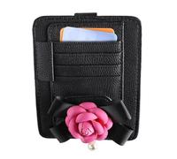 Auto Visor Organizer, Sunglasses Hanger, Ticket Card Pocket, Portable Visor Storage Pouch, Car Visor Organizer, Sunglass Holder for Car, Car Visor Pocket Storage, Visor Sunglass Organizer, Rouge,