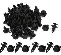 Auto voiture 9mm Ø trou fixation rivets plastique Pare-choc aile Pousser agrafes axe 50PCS