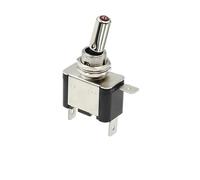 Auto voiture bateau camion Led illuminée interrupteur à bascule ON OFF avec sécurité avion rabattable couverture garde 12V20A transparent(Red switch)