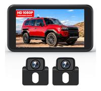 AUTO-VOX Caméra de Recul sans Fil : Offre Une Vue Avant et Arrière Plus Large, équipé d’Un écran HD 1080p Alimenté par USB, d’Un Signal Stable, Convient aux Camionnette, SUV, Voiture, Camions