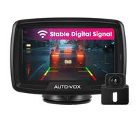 Auto-Vox W5 Camera de Recul sans Fil: Camera de Recul Numérique avec Écran De 4,5", Facile à Installer, Caméra de Recul de Voiture à Vision Nocturne pour Camions, SUV, Fourgonnettes et Remorques