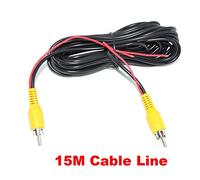 Auto Wayfeng WF® 15 mètres Câble vidéo RCA pour stationnement de Voiture Vue arrière Caméra de recul Connecter Le Moniteur de Voiture Câble de déclenchement DVD 15M