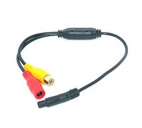 Auto Wayfeng WF® Adaptateur Femelle à 4 Broches à RCA (A/V), Adaptateur RCA à 4 Broches avec Adaptateur de caméra, Adaptateur à 4 Broches à RCA