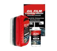 Auto Window Anti-Fog Cleaner - Pane Grime Remover | Microfiber Pad plus Squeegee Blade and Refillable Bottle for Sedans, Boats, Campers, Windpanes, Mirrors, Headlights, Dash, Glassware