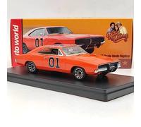 Auto World 1/43 pour chargeur General Lee 1969 AWRSS1151 Limited Jouets en résine Modèles de voiture Miniature Hobby Cadeaux de collection