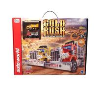 Auto World Gold Rush Go for The Gold Slot Race Set HO Scale avec voitures AMP Xtraction et phares fonctionnels