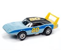 Auto World SC412-4BLU Xtraction 1969 Dodge Daytona Bleu/Jaune HO Scale Voiture pour circuit fermé