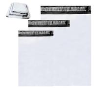 Autoadhésive Sachet Colis, Lot de 60 Sacs Postaux en Aluminium, sacs Postaux, S/M/L, avec Fermeture Autocollante, Opaques, Imperméables, pour L'expédition de Vêtements et de Textiles