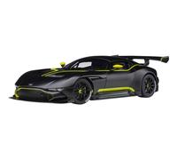 AUTOart 1/18 Aston Martin Vulcan Noir Mat/Vert Citron Rayure 70262 Diecast Car