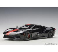 AUTOart 72945 - 1/18 Ford Gt 2017 (Ombre Noir/Orange Rayures) - Neuf