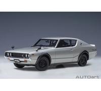 Autoart 77477 - 1/18 NISSAN SKYLINE 2000 GT-R (KPGC110) TUNED Argent - Neuf