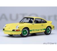Autoart 78033 - 1/18 Porsche 911 Carrera 2.7 RS (Jaune Clair Avec Vert) - Neuf