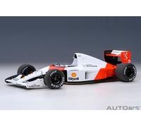 Autoart 89152 1/18 McLaren Honda MP4/6 1991 #2 Sans Logo Neu