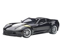 AUTOart - Miniature Voiture Chevrolet Corvette C7 Grand Sport 2017 Echelle 1/18, 71273, Noir/ Blanc/ Jaune