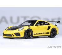 Autoart Porsche 911 GT3 RS Weissach 2017 Jaune Ouvrant 1:18 Modèle 78178