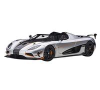 AUTOart- Voiture Miniature de Collection, 79024, Moon Silver/Carbon Black/Orange Accents