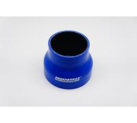 Autobahn88 Coude de tuyau en silicone automobile, coupleur réducteur, ID = 2,5" à 2,25" (64 à 57 mm), longueur 3,3" (85 mm), épaisseur de paroi = 0,16" (4 mm), 3 plis, bleu