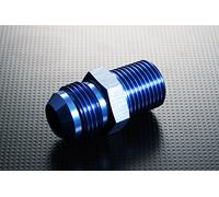 Autobahn88 Embout de tuyau en aluminium anodisé - AN mâle évasé vers métrique, droit AN6 vers M16 x 1,5 (bleu)